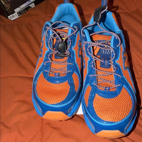 Blue and Orange New Balance 740 Athletic Sneakers - Picture 3 of 3
